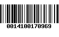 Código de Barras 0014100170969