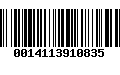 Código de Barras 0014113910835