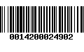 Código de Barras 0014200024902