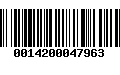 Código de Barras 0014200047963