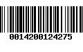 Código de Barras 0014200124275