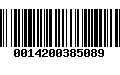 Código de Barras 0014200385089