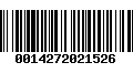 Código de Barras 0014272021526