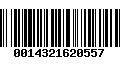 Código de Barras 0014321620557