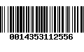 Código de Barras 0014353112556