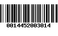 Código de Barras 0014452003014