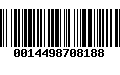 Código de Barras 0014498708188