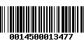 Código de Barras 0014500013477