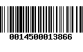 Código de Barras 0014500013866