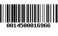 Código de Barras 0014500016966