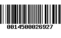 Código de Barras 0014500026927