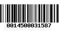 Código de Barras 0014500031587