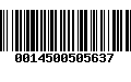 Código de Barras 0014500505637