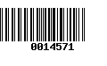 Código de Barras 0014571