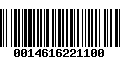 Código de Barras 0014616221100