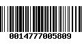 Código de Barras 0014777005809