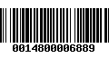 Código de Barras 0014800006889