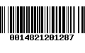 Código de Barras 0014821201287