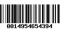 Código de Barras 0014954654394