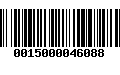 Código de Barras 0015000046088