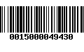 Código de Barras 0015000049430