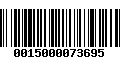 Código de Barras 0015000073695