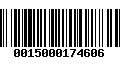 Código de Barras 0015000174606