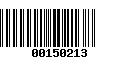 Código de Barras 00150213