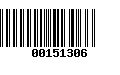 Código de Barras 00151306