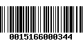 Código de Barras 0015166000344