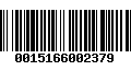 Código de Barras 0015166002379