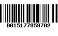 Código de Barras 0015177859702