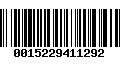 Código de Barras 0015229411292