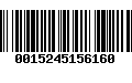 Código de Barras 0015245156160