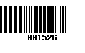 Código de Barras 001526