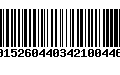 Código de Barras 00152604403421004460