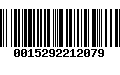 Código de Barras 0015292212079