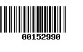 Código de Barras 00152990