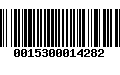 Código de Barras 0015300014282