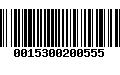 Código de Barras 0015300200555