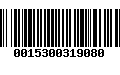 Código de Barras 0015300319080