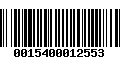 Código de Barras 0015400012553