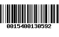 Código de Barras 0015400130592