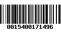 Código de Barras 0015400171496