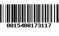 Código de Barras 0015400173117