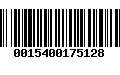 Código de Barras 0015400175128