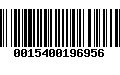 Código de Barras 0015400196956