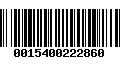 Código de Barras 0015400222860