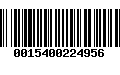 Código de Barras 0015400224956