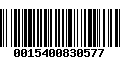 Código de Barras 0015400830577